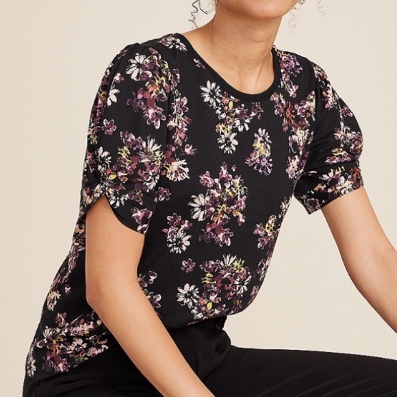 Maurice’s Floral Twist Puff Sleeve Tee 2X - Picture 1 of 5
